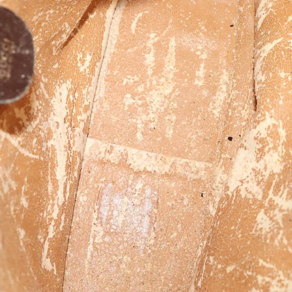 GUCCI Bamboo Hand Bag Leather 2way Brown Gold 001 3444 1638 Auth bs20098 - Picture 10 of 16